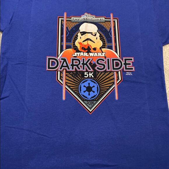 Run Disney 5k Star Wars Darkside Run Medium New - Picture 3 of 4